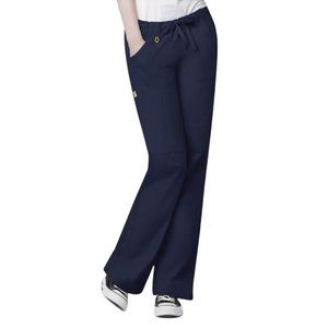 WonderWink Origins Tango Straight Leg Utility Scrub Pant 5046A - Navy; Large
